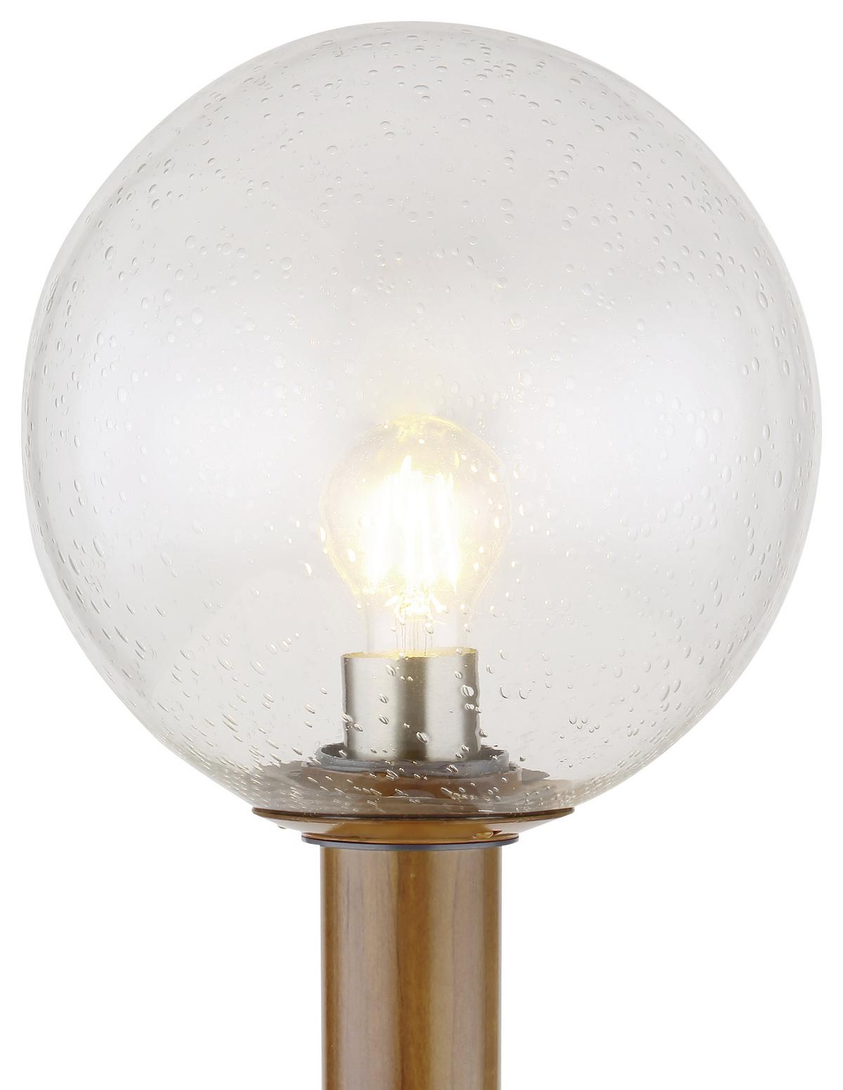 Außenleuchte Ossy 15 Watt Glas - Klar/Naturfarben, Basics, Glas/Metall (25/100cm) - Globo