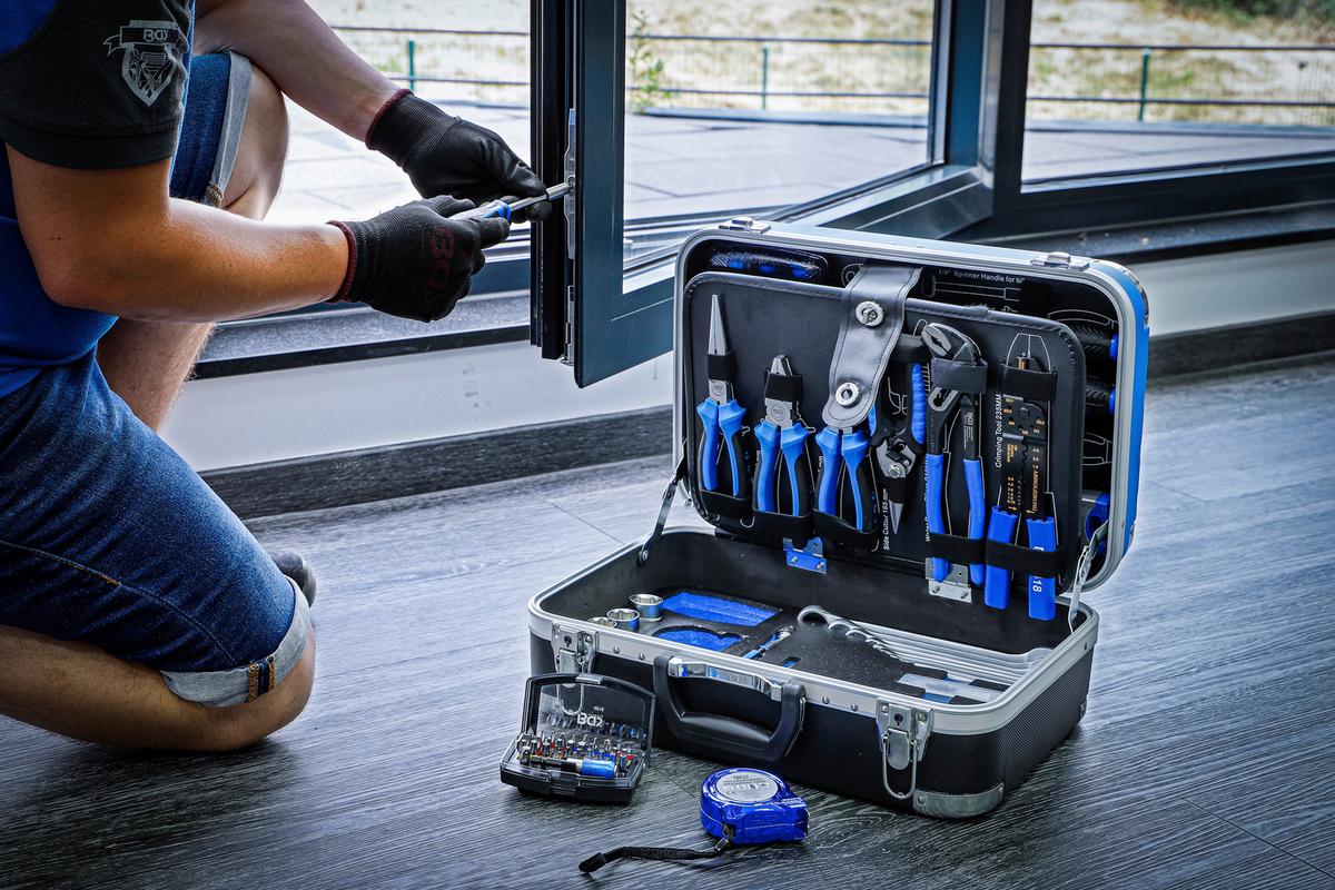 Werkzeugkoffer Universal - Blau/Schwarz, Basics (45/33,1/18,3cm)