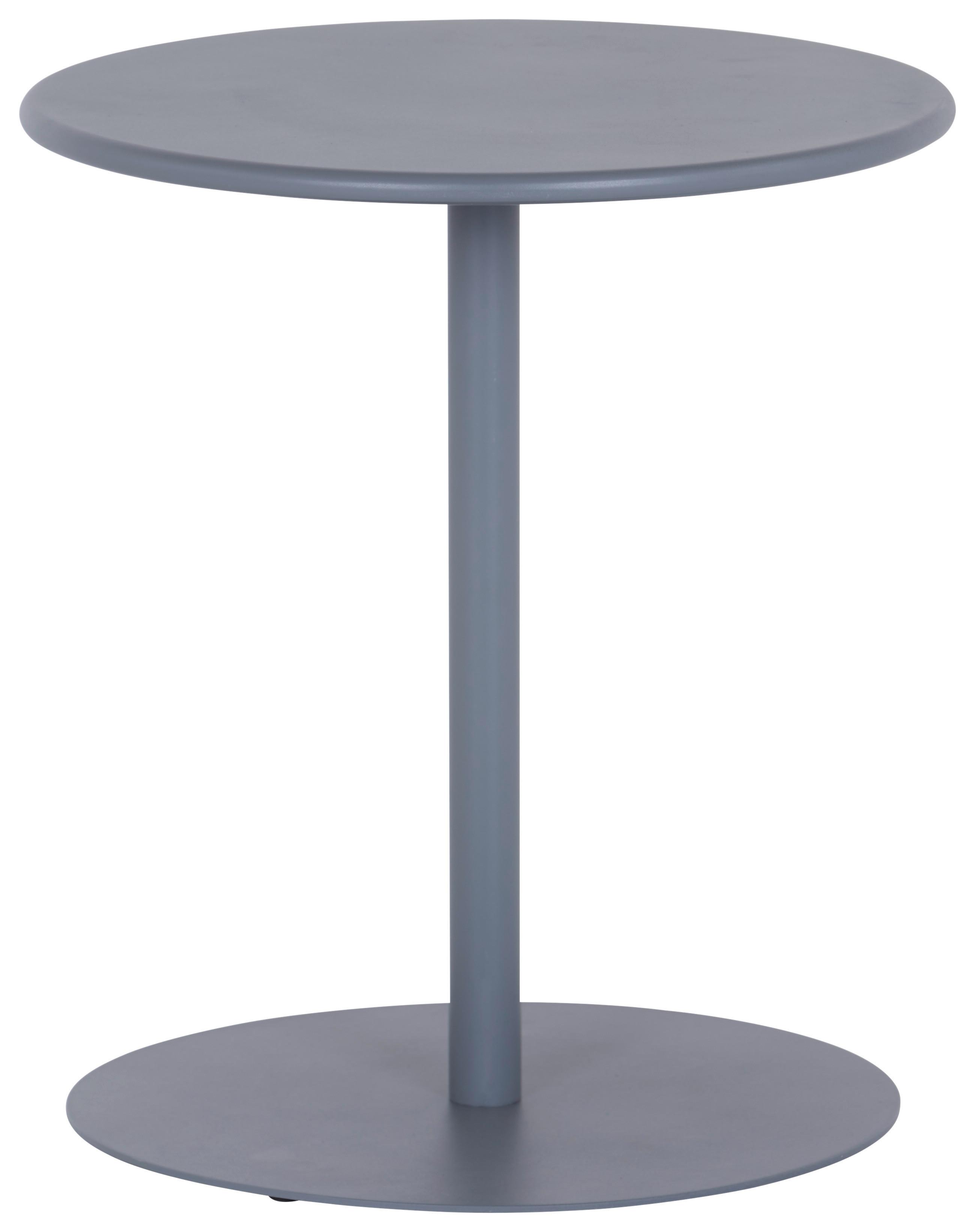 Beistelltisch Wien Grau - Grau, Design, Metall (40/45/40cm) - P & B
