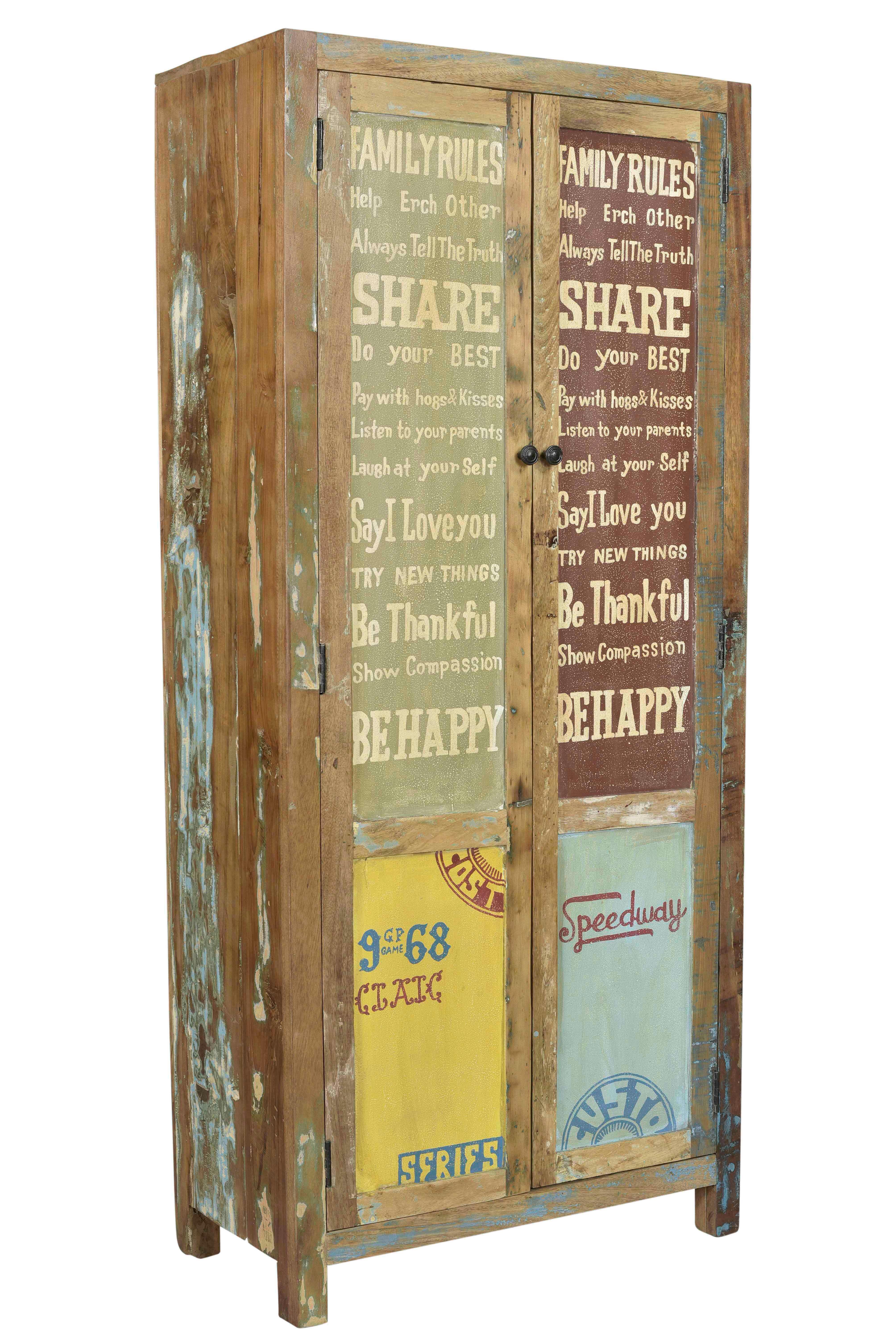 GARDEROBENSCHRANK Multicolor B: 80cm - Multicolor, Design, Holz (80/180/40cm) - MID.YOU