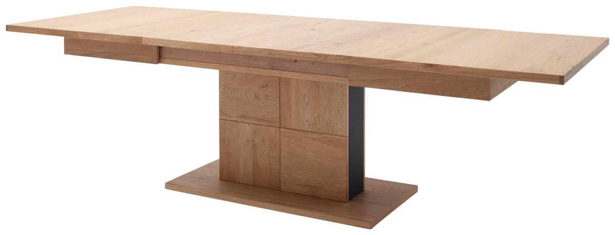 Esstisch Ausziehbar Valencia 180-280x100 Cm - Eiche Bianco/Anthrazit, Design, Holz/Holzwerkstoff (180-280/100/78cm) - MID.YOU