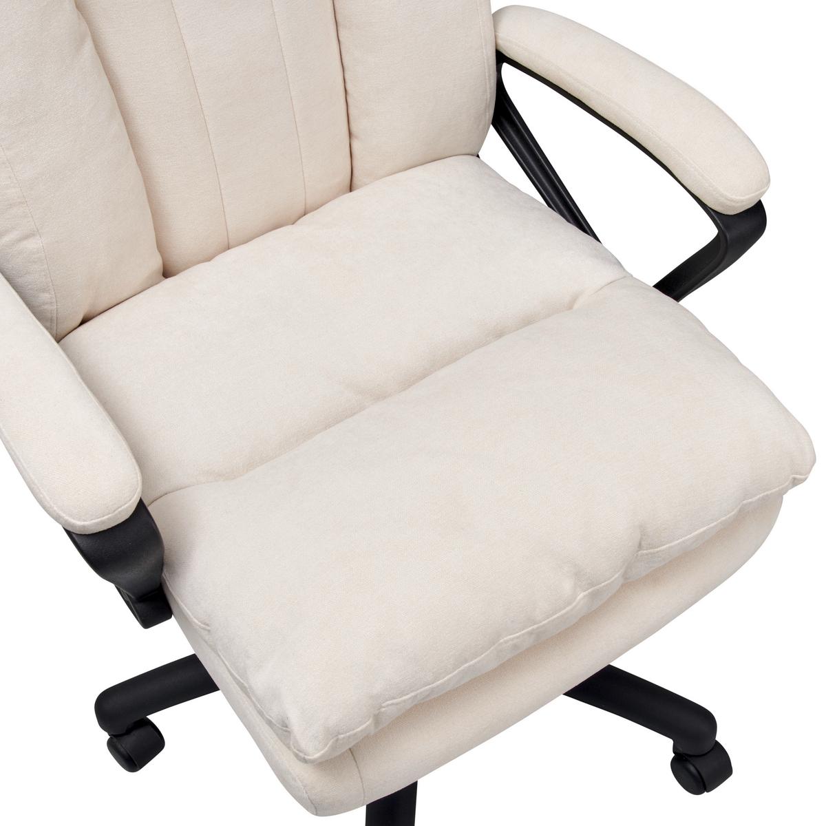 Chefsessel Pisa - Beige/Schwarz, LIFESTYLE, Holz/Kunststoff (66/114-122/71cm) - MID.YOU