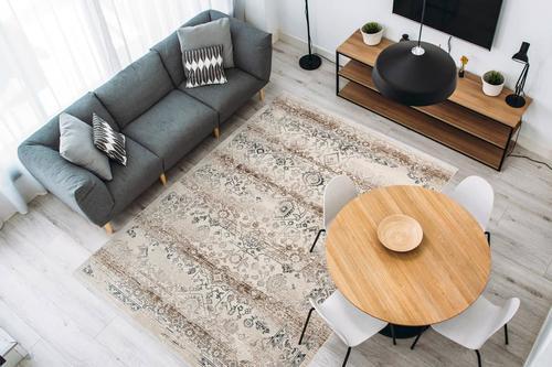 Webteppich Beige Anouk 120x170 cm - Beige, Design, Textil (120/170cm) - Kayoom