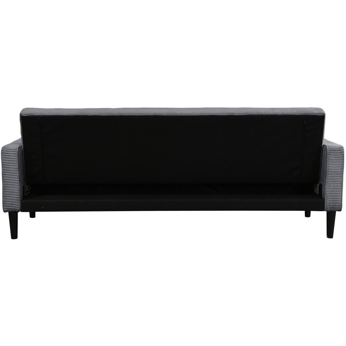 Schlafsofa Aarhus Grau, mit Schlaffunktion - Braun/Grau, Basics, Textil (213/81/86cm) - Livetastic