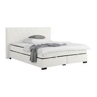 Americká posteľ MAYA D 180/200 cm, krémová - čierna/krémová, Konventionell, drevo/kompozitné drevo (180/200cm) - Mömax