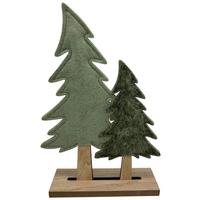 Dekoračný strom NIKO - zelená/prírodná farba, Konventionell, kompozitné drevo/textil (19/31/6cm) - Mömax