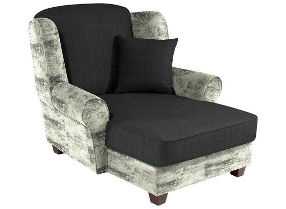 Sessel Living - Dunkelgrau/Weiß, ROMANTIK / LANDHAUS, Holz/Textil (120/98/138cm) Sessel Living - Dunkelgrau/Weiß, ROMANTIK / LANDHAUS, Holz/Textil (120/98/138cm)