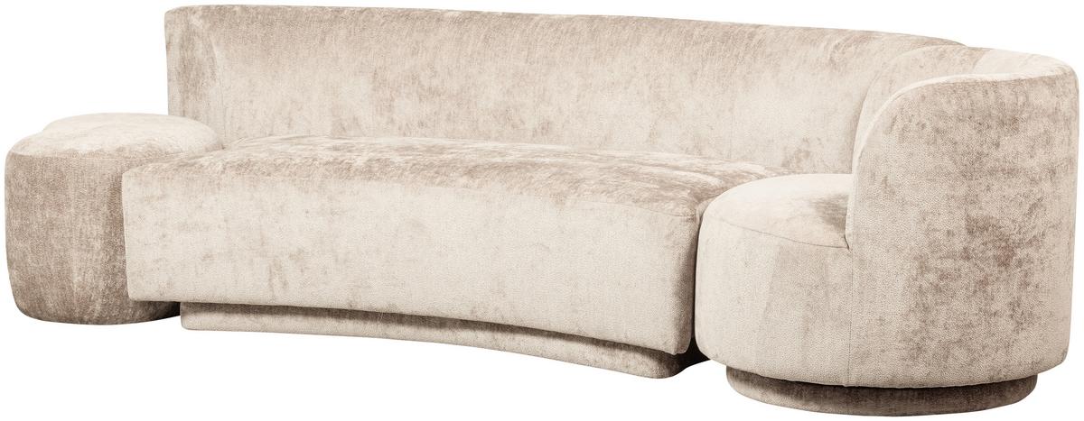Bigsofa Popular Naturfarben B: 270 cm - Naturfarben, Design, Textil (270/72/97cm) - Livetastic