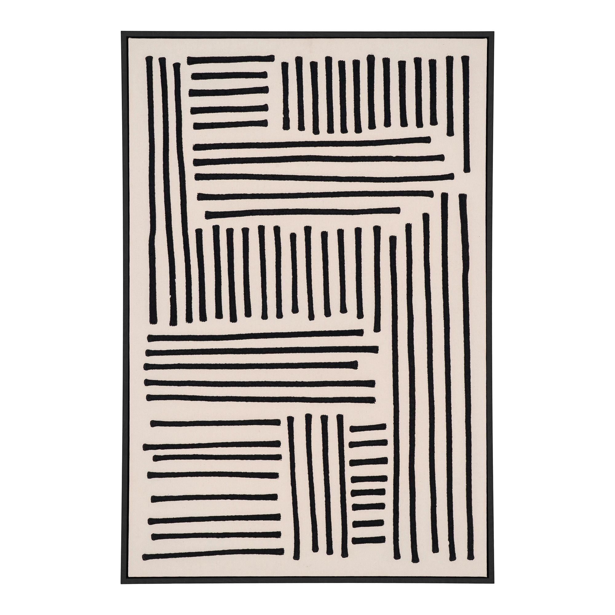 BILD Lipari Beige B: 60 cm - Beige/Schwarz, Design, Holzwerkstoff/Textil (60/90/4cm)