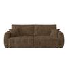 2-sitzer-sofa Bali Mit Schlaffunktion & Bettkasten - Schwarz/Mokka, MODERN, Holz/Textil (245/74-90/104cm) - Luca Bessoni