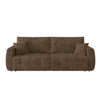 2-sitzer-sofa Bali Mit Schlaffunktion & Bettkasten - Schwarz/Mokka, MODERN, Holz/Textil (245/74-90/104cm) - Luca Bessoni