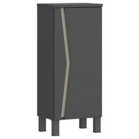 Badezimmer Unterschrank Manhattan Man BxH 40x100 cm - Anthrazit/Grau, MODERN, Holzwerkstoff (40/100/35,3cm) - Luca Bessoni