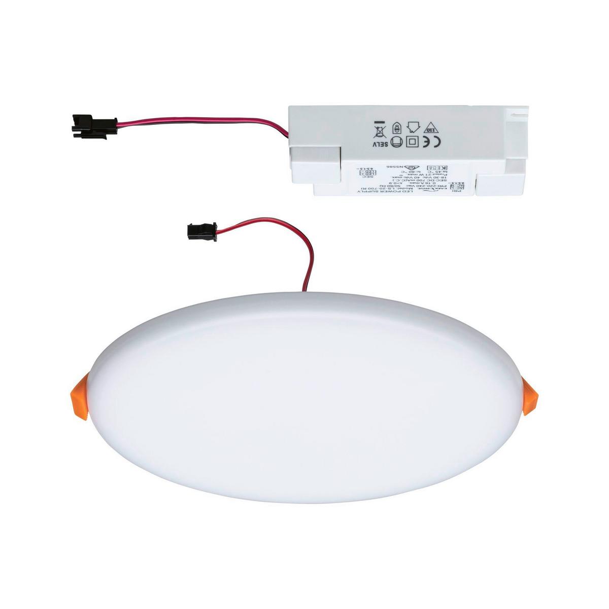 Led-paneel Veluna Varifit Ø 18,5 Cm Rund - Weiß, LIFESTYLE, Kunststoff (18,5cm) - Paulmann