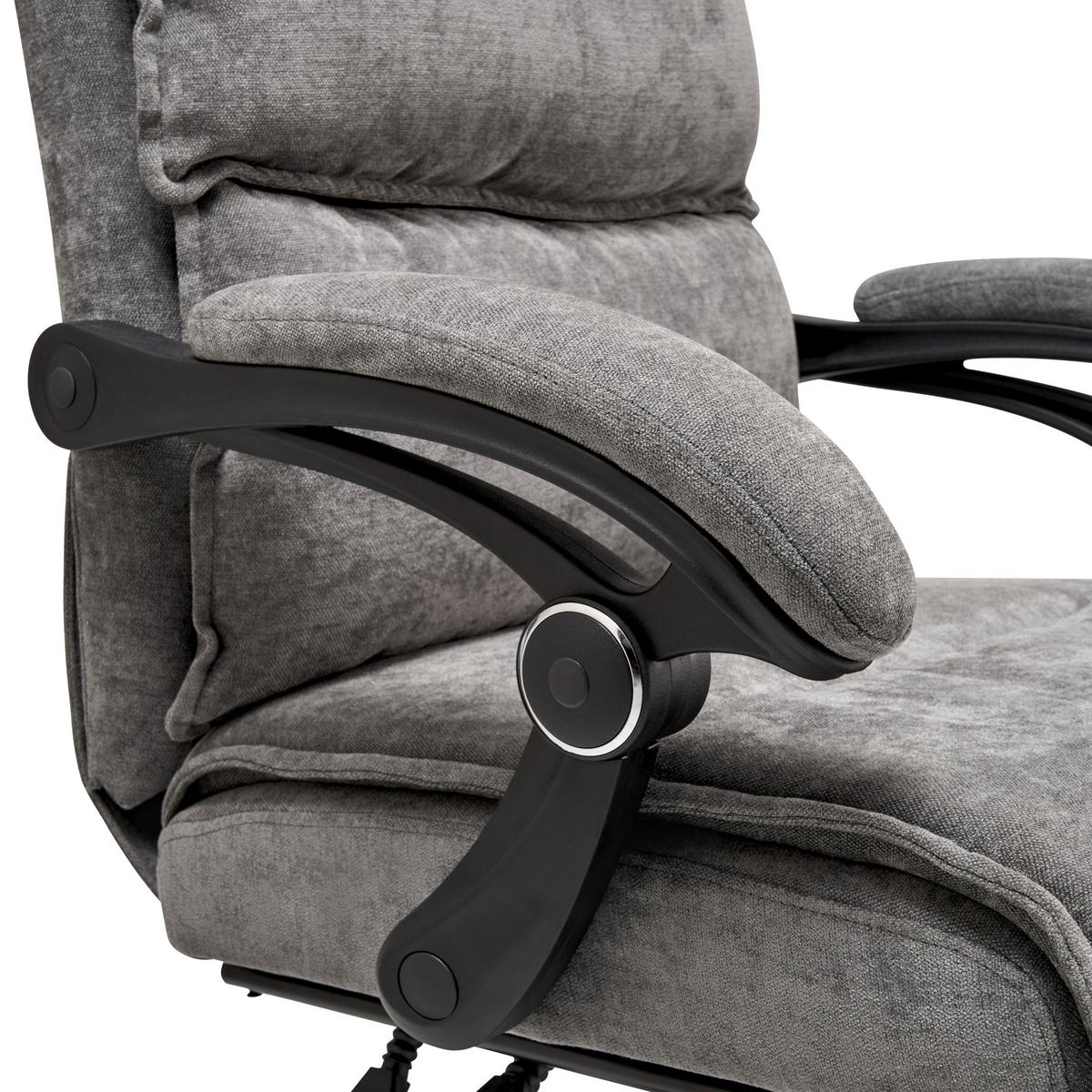 Drehstuhl Verona - Schwarz/Grau, LIFESTYLE, Holz/Kunststoff (66/112-120/62cm) - MID.YOU