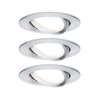 Deckenleuchte 3er-Set Ø 8,4 cm, dimmbar, Rund - Basics (8,4cm) - Paulmann
