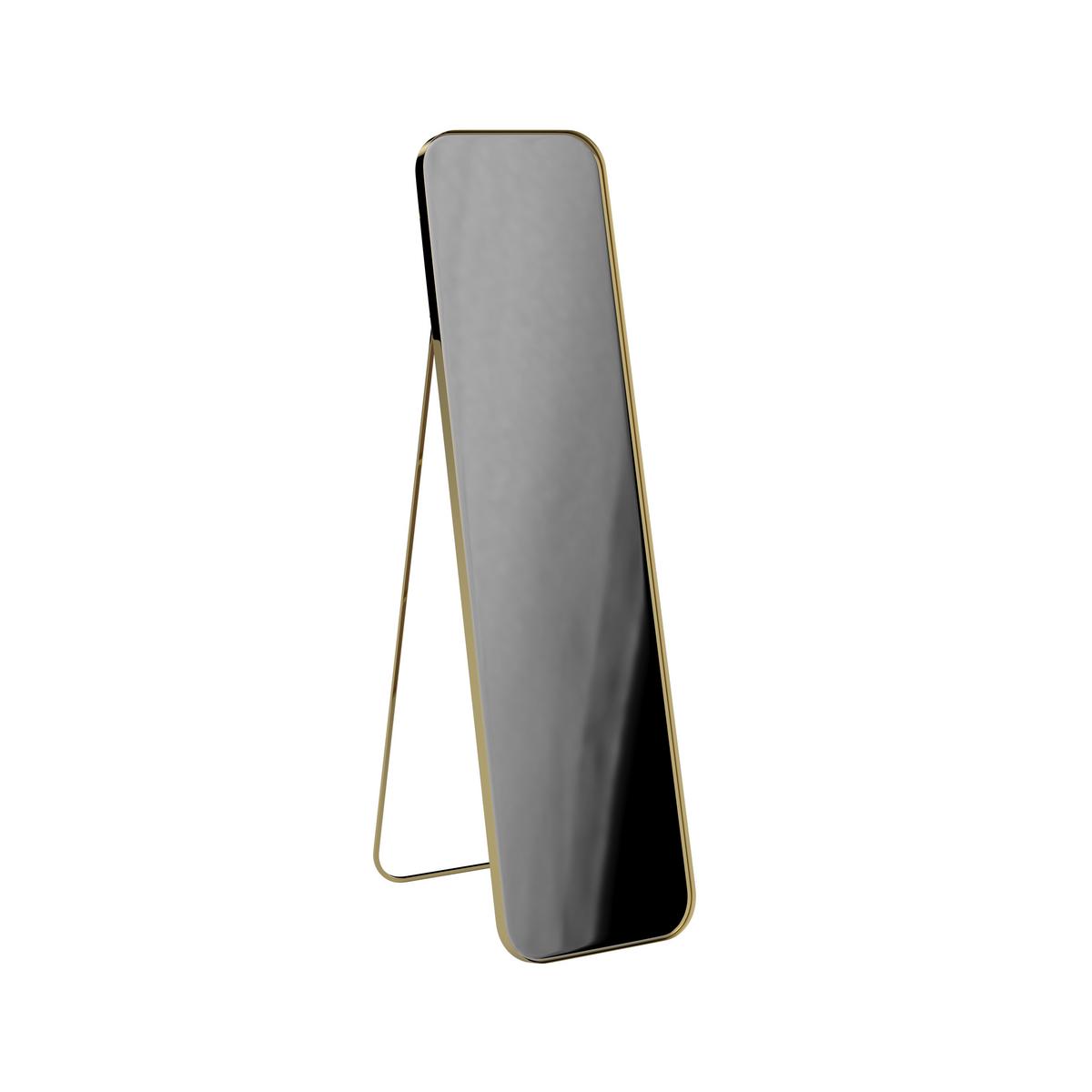Zrcadlo LIV zlatý kov - barvy zlata, Moderní, kov/sklo (41/154/68,5cm) - Bessagi Home