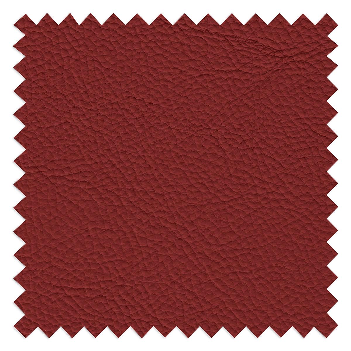 3-sitzer-sofa Derby Echtleder Rot B: 225 Cm - Chromfarben/Rot, Design, Leder (225/92/99cm) - Livetastic