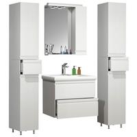 Badezimmer Silora L - Weiß, MODERN, Glas/Keramik (120cm) - MID.YOU