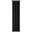 Vorhang Mit Band Simone 135x245 Cm Schwarz - Schwarz, ROMANTIK / LANDHAUS, Textil (135/245cm) - James Wood