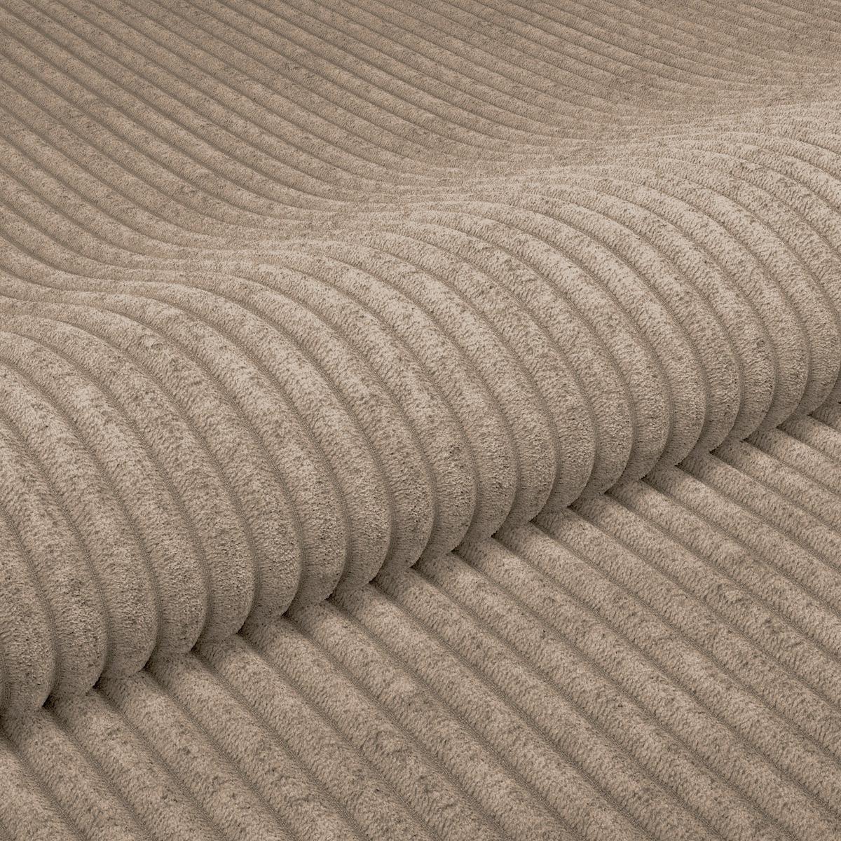 Megasofa Pelle-Megasofa - Taupe/Wengefarben, Trend, Textil (261/124cm) - Luca Bessoni