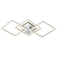 LED-DECKENLEUCHTE 3000K, 5440lm - Silberfarben, Basics, Kunststoff/Metall (76/7,46/36,5cm) - Luca Bessoni