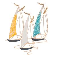 Wanddeko Vela Color Goldfarben/blau/gelb B: 78,7cm - Basics, Metall (78.7/97.8/3.8cm)