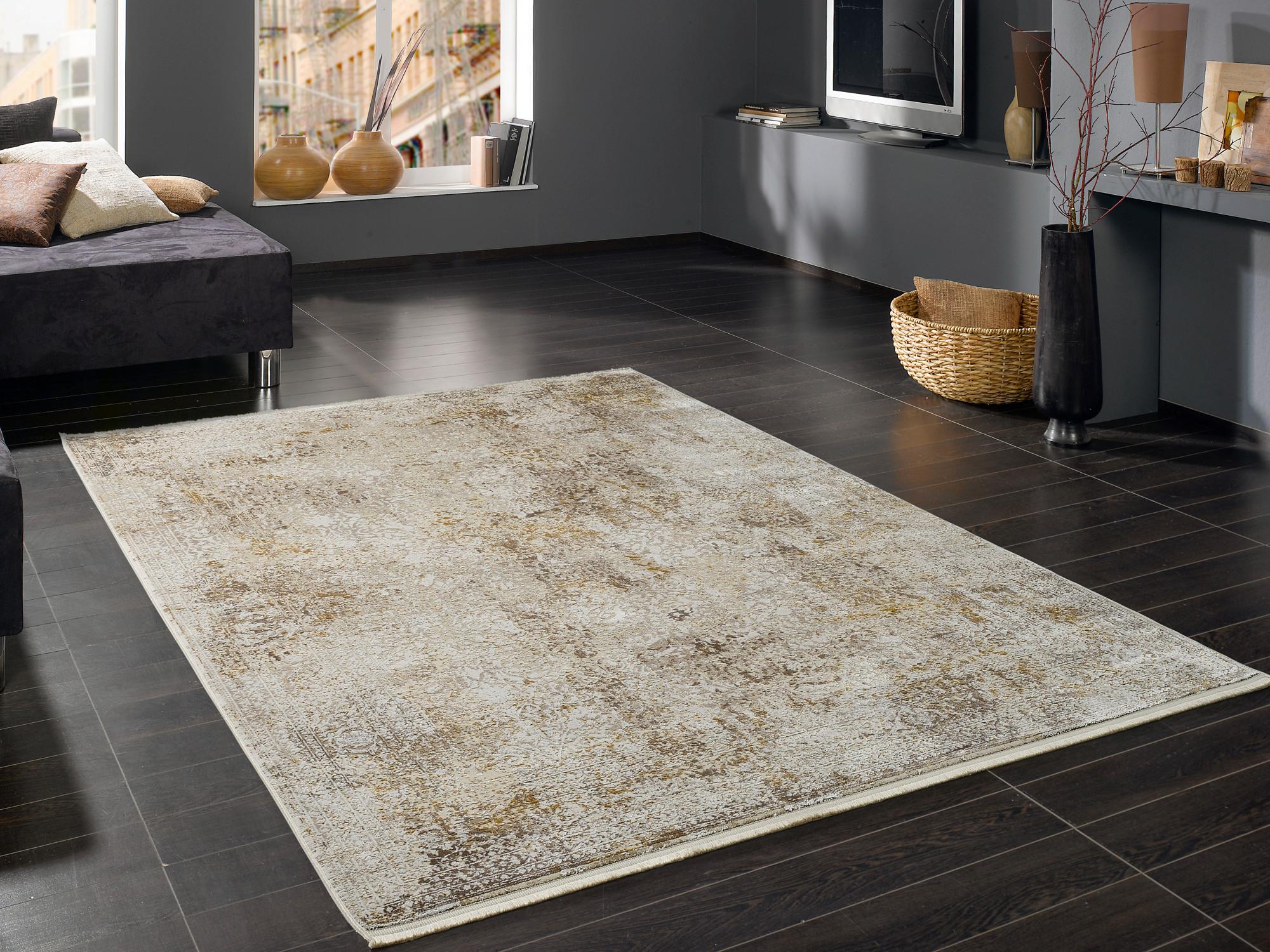 Webteppich Avignon Goldfarben/Beige 300x400 cm - Beige/Goldfarben, Design, Textil (300/400cm) - Dieter Knoll
