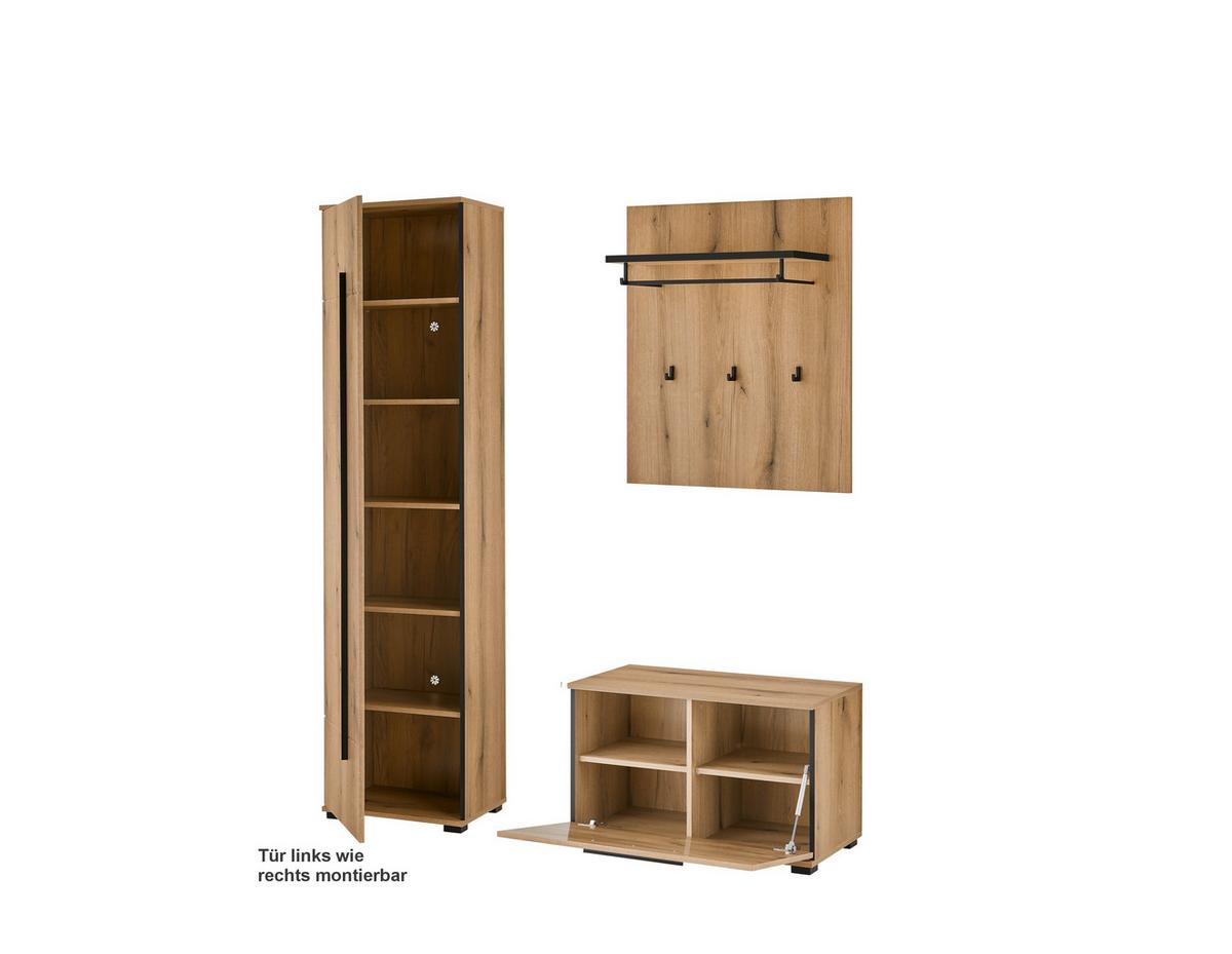 GARDEROBE Cantara Eichefarben B: 140cm - Eichefarben, MODERN, Holzwerkstoff (140/201/39cm) - MID.YOU
