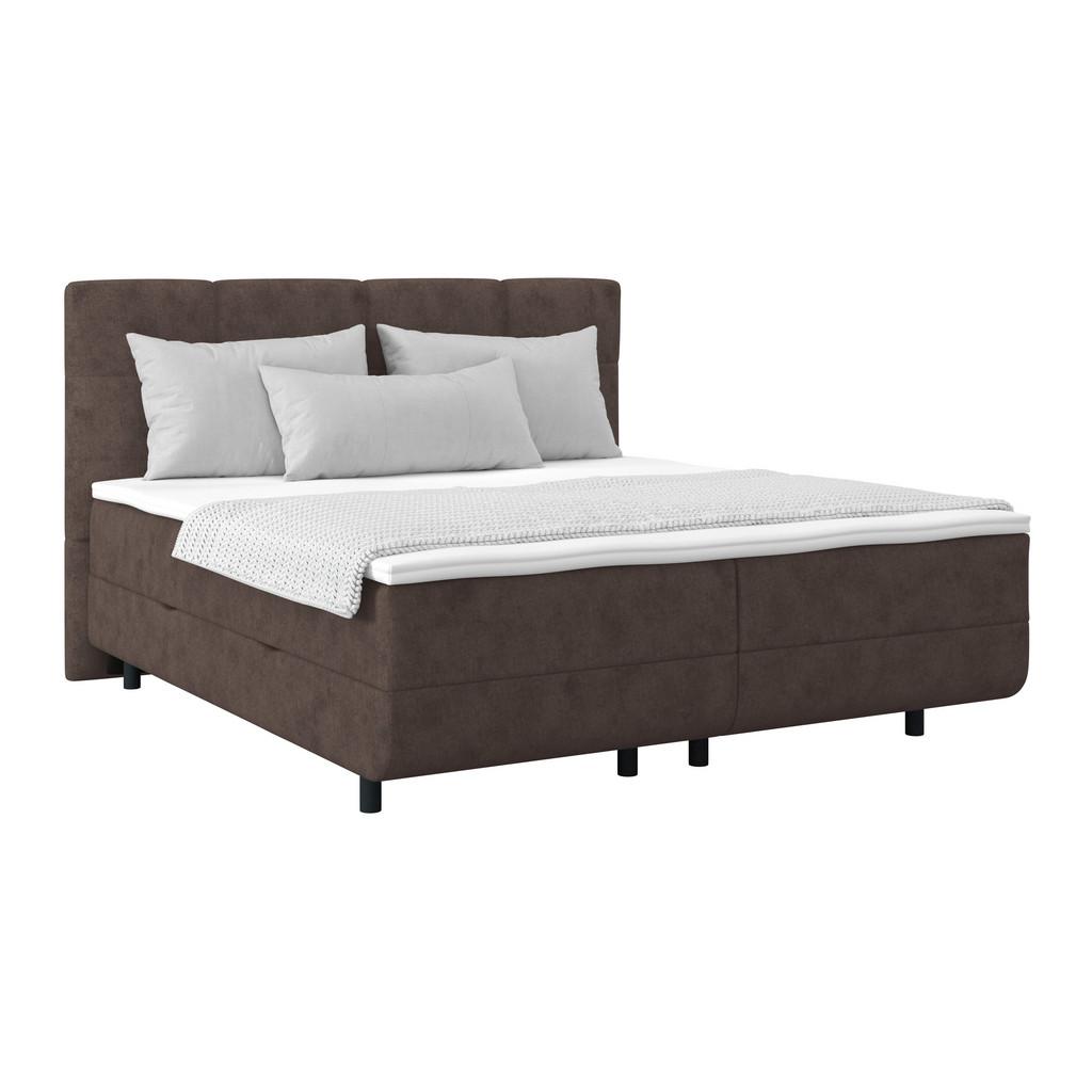 Polsterbett mit Matratze 180x220 London Schlammfarben