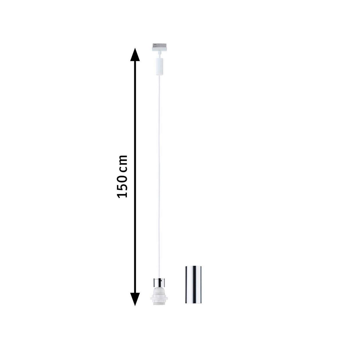 Schienensystem-Hängeleuchte 94887 Urail 2easy Sw - Basics (5,8/150cm) - Paulmann
