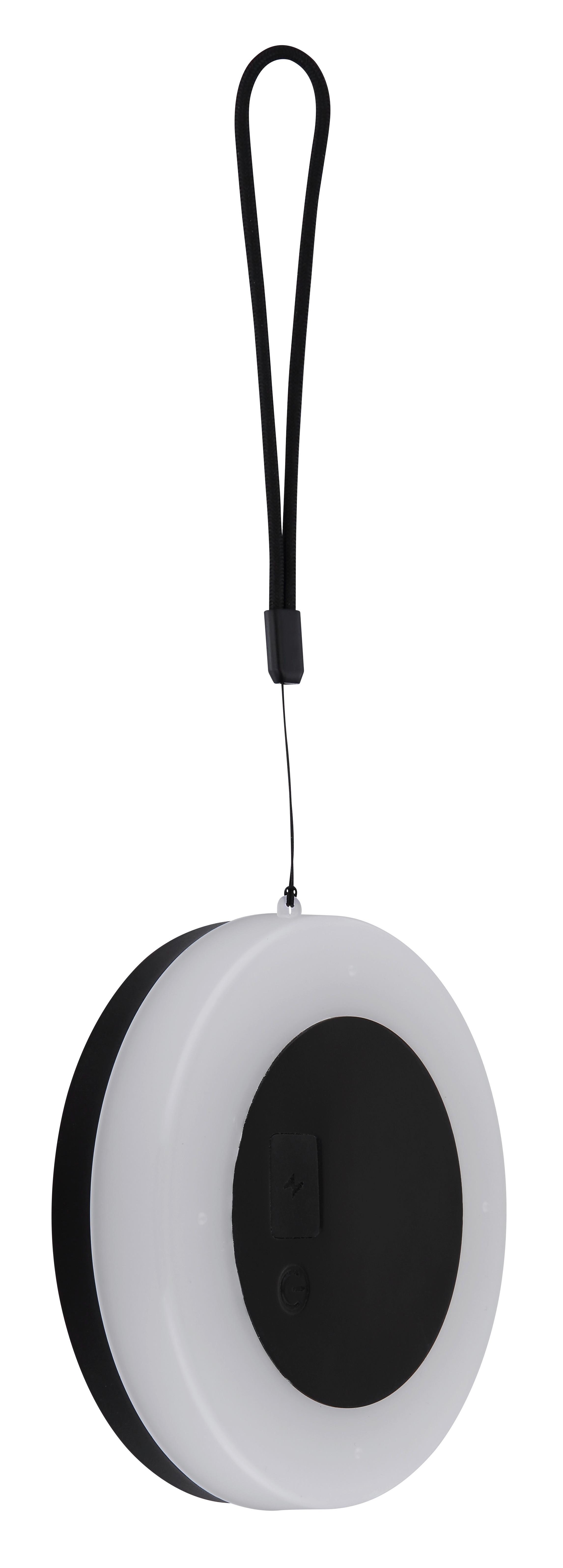 Solarleuchte Touchdimmer - Schwarz/Weiß, Design, Kunststoff/Textil (12,5/2,75cm) - Globo