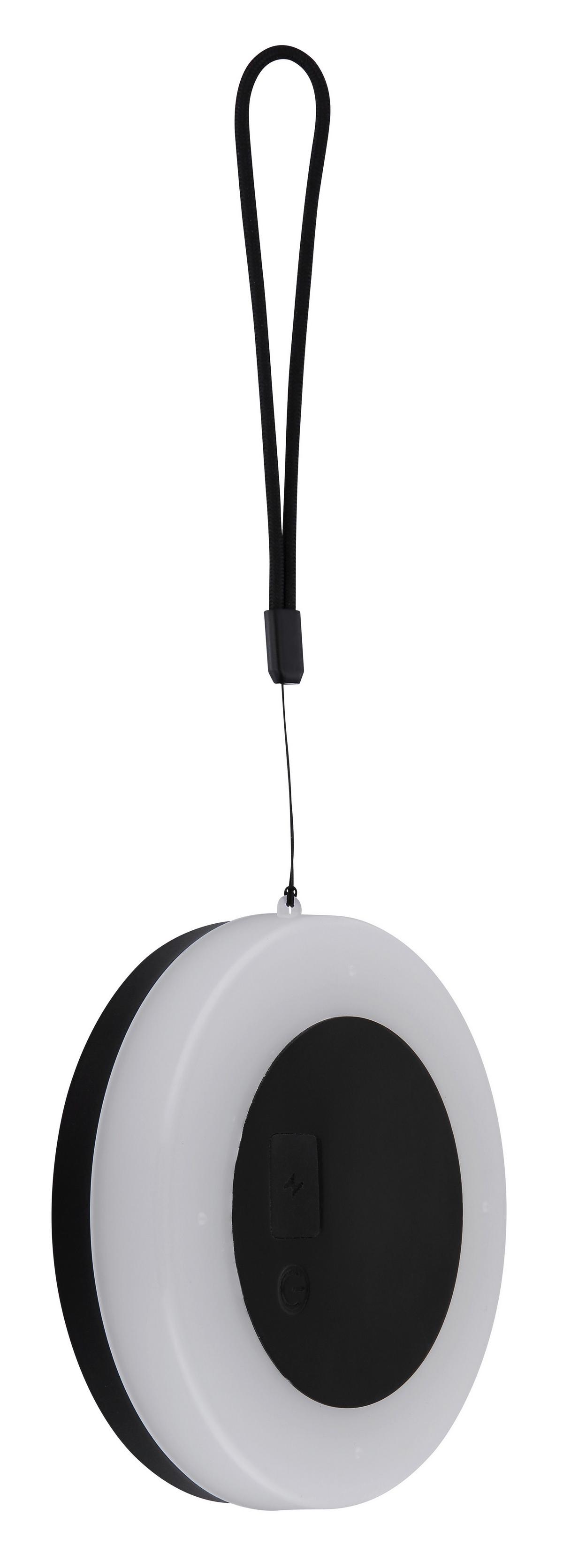 Solarleuchte Touchdimmer - Schwarz/Weiß, Design, Kunststoff/Textil (12,5/2,75cm) - Globo