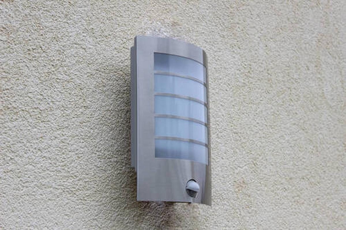 Außenwandleuchte 8,5 Watt Edelstahl, Wandmontage - Edelstahlfarben, Basics, Metall (17,6/25,4/7,9cm)