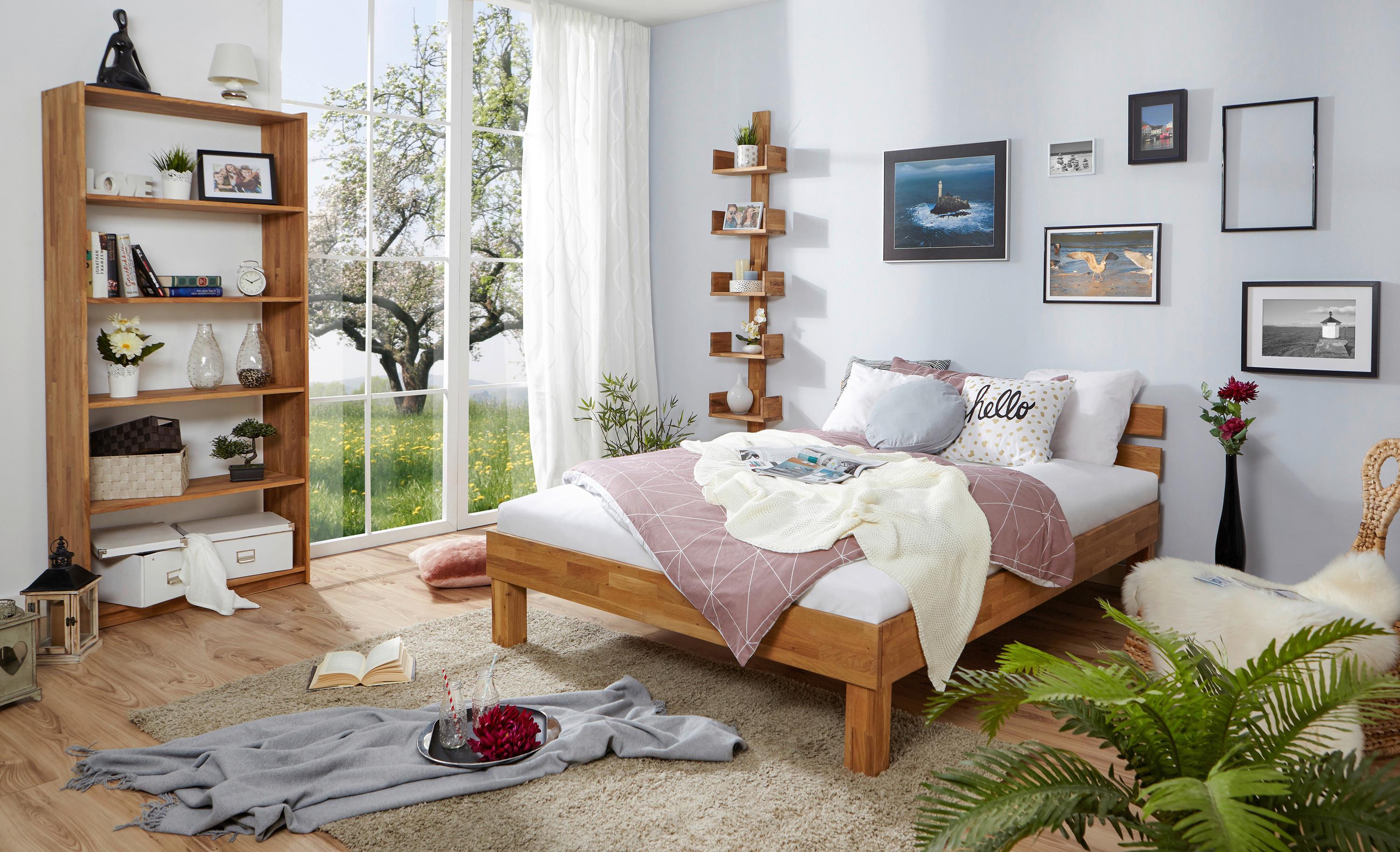 Bett Luis - Naturfarben, MODERN, Holz (100/200cm) - MID.YOU