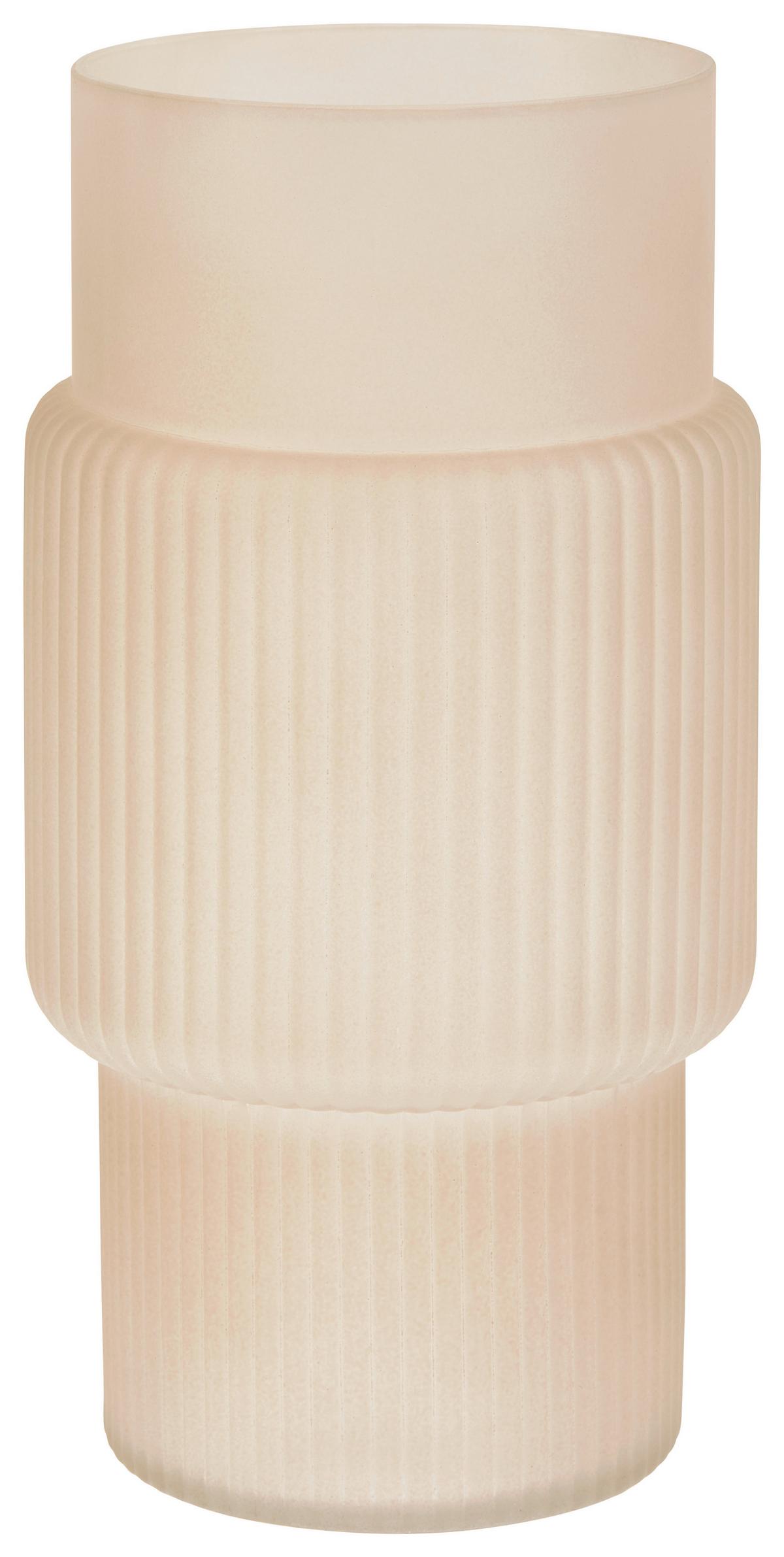 Váza Carver - bézs, Basics, Üveg (14,5/27,5cm) - Luca Bessoni