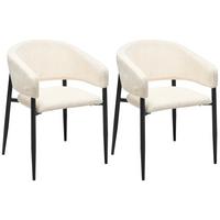 Armlehnstuhl-Set Juliana - Beige/Schwarz, LIFESTYLE, Holz/Textil (50/82/59cm) - MID.YOU