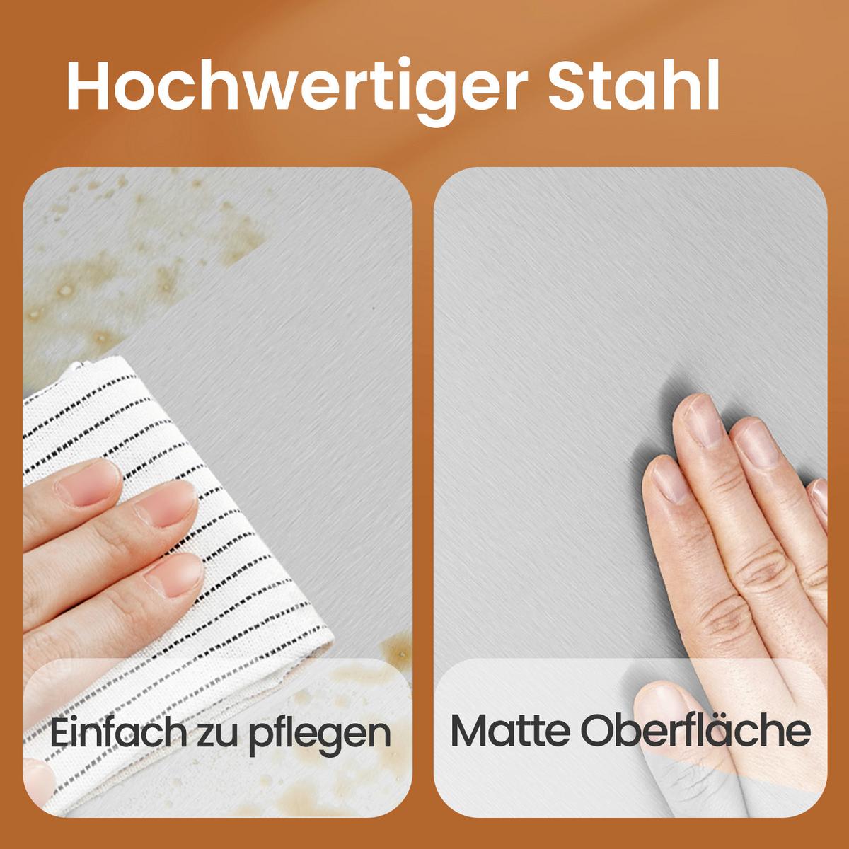 Abfallsammler Silberfarben B: 60,5 Cm - Silberfarben/Schwarz, Basics, Kunststoff/Metall (60,5/48,5/35cm)
