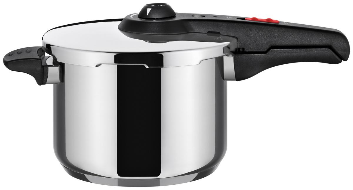 Schnellkochtopf 6 L Edelstahl Rostfrei und Kratzfest - Alufarben, KONVENTIONELL, Metall (45/27/24,50cm) - Kelomat