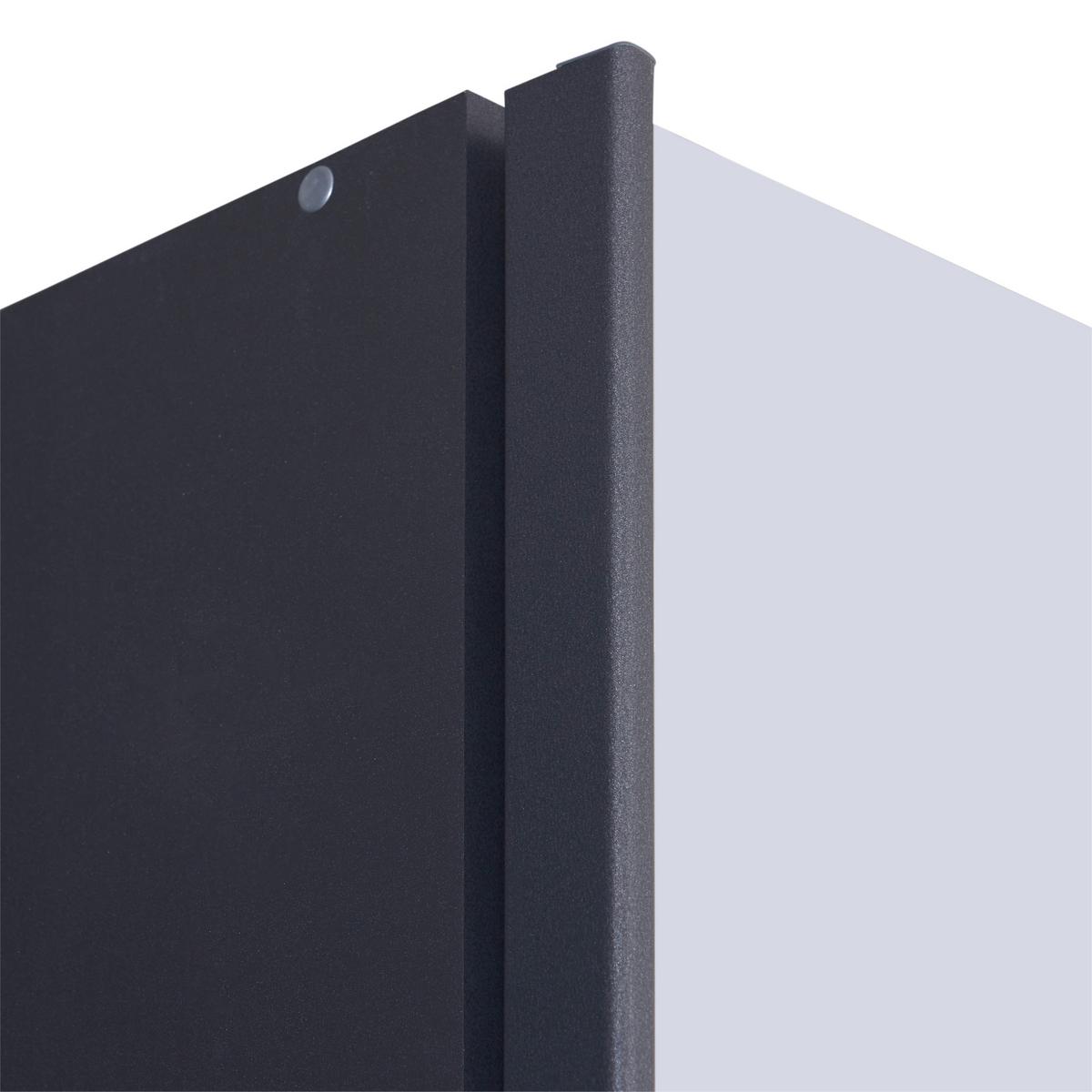 Schwebetürenschrank Glasfront 226 Cm Feldkirch 9, Grau - Dunkelgrau/Grau Hochglanz, MODERN, Glas/Holzwerkstoff (225/210/62cm)