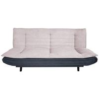 Schlafsofa Donut, Anthrazit/rosa B: 194cm - Anthrazit/Schwarz, MODERN, Textil (194/90/100cm) - P & B