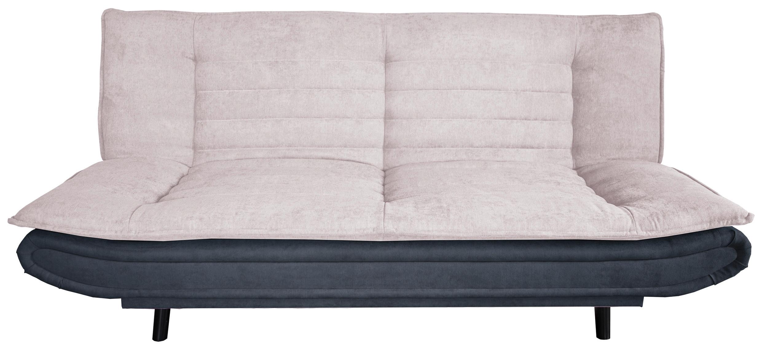 Schlafsofa Donut, Anthrazit/Rosa B: 194cm