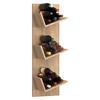 Weinregal Vinosi Eichefarben B: 33 Cm - Eichefarben, Basics, Holzwerkstoff (33/106,5/25,6cm) - MID.YOU