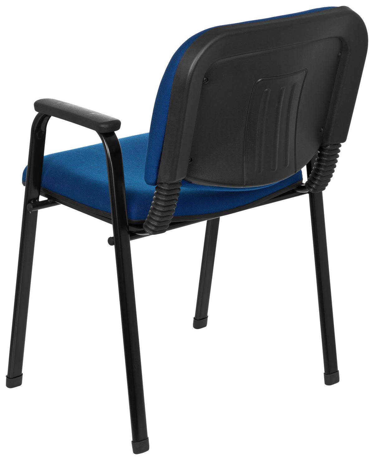 Besucherstuhl Xt 650 Blau/Schwarz Bis 120 Kg - Blau/Schwarz, Basics, Kunststoff/Textil (55/84/42cm) - MID.YOU