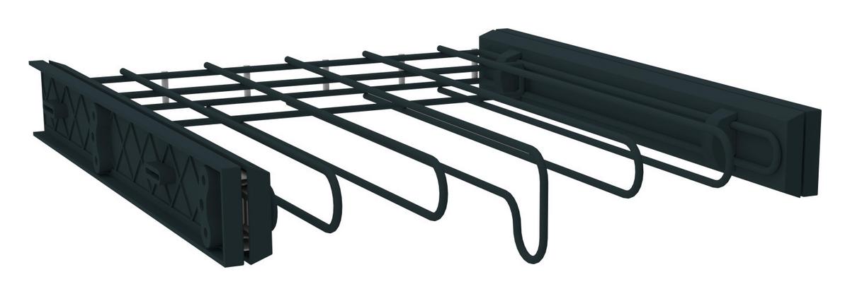 VĚŠÁK NA KALHOTY UNIT - antracitová, Moderní, kov (42,5/4,5/46,2cm) - Ondega