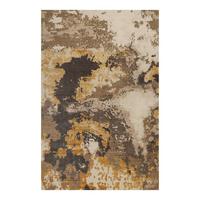 Flachwebteppich Manhattan Schwarz, Goldfarben 50x80 Cm - Beige/Goldfarben, Design, Textil (50/80cm) - Esprit