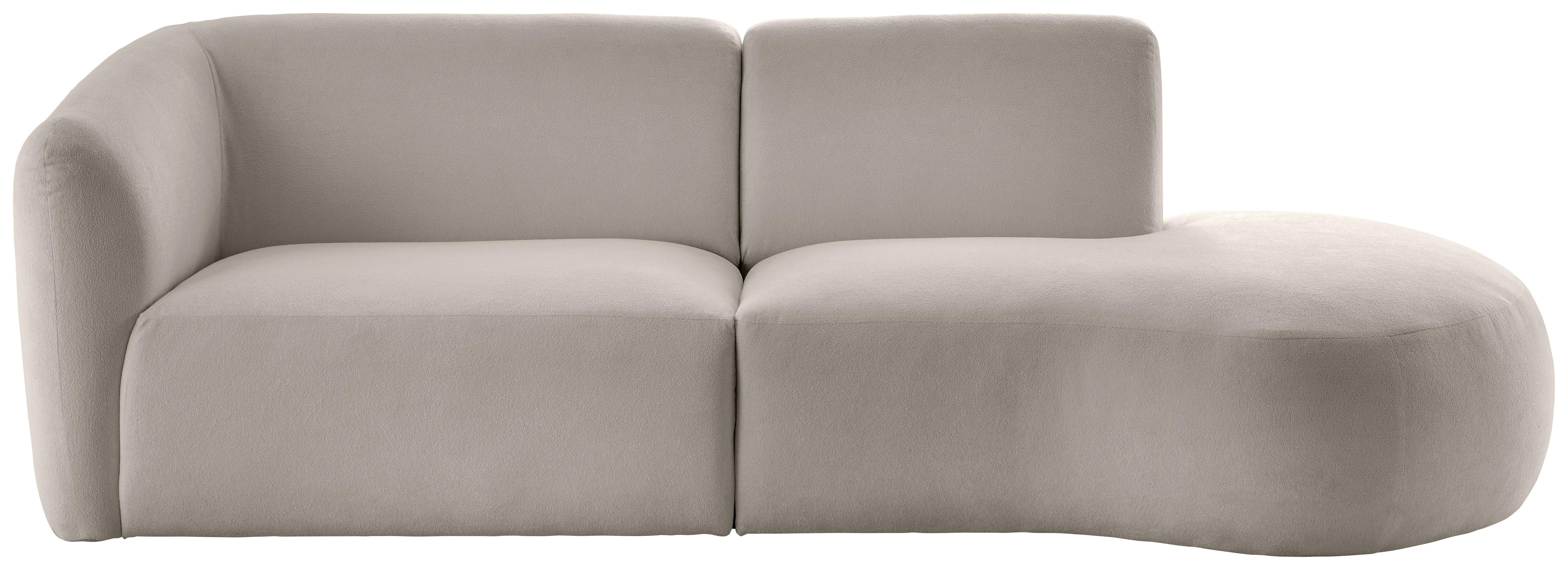 Ecksofa Jesi, Taupe S: 238x107 Cm - Taupe/Schwarz, MODERN, Textil (238/107cm) - Livetastic