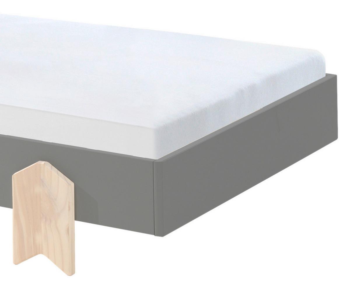 Postel pro děti a mládež MODULO šedá - barvy borovice/šedá, Moderní, dřevo/kompozitní dřevo (90/200cm) - MID.YOU