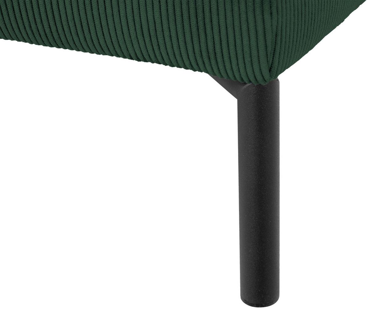 Ecksofa Erno Grün S: 262 cm - Schwarz/Grün, Design, Textil (262/183cm) - MID.YOU