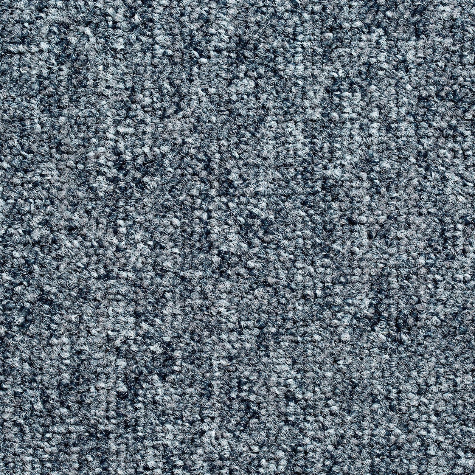 Teppichfliese Graublau Astra 50x50 Cm Florhöhe 3 Mm - Graublau, Basics, Textil (50/50cm)