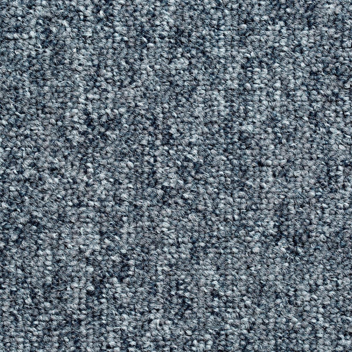 Teppichfliese Graublau Astra 50x50 Cm Florhöhe 3 Mm - Graublau, Basics, Textil (50/50cm)